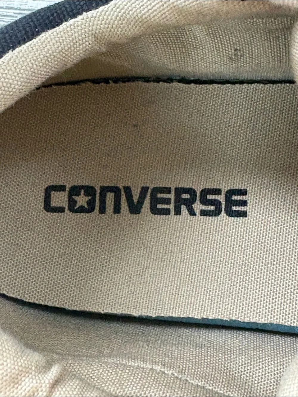 Converse CTAS Youth/Little Kids Size 2 Unisex Slip On Sneakers In Khaki Black